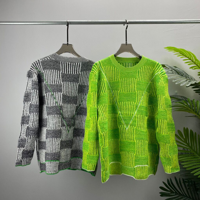 Mens Sweaters Harajuku Vintage Jacquard Plaid Knitted Men Women Winter Oversized Rock Hip Hop Rap Pullover Jumper Sweater 220929