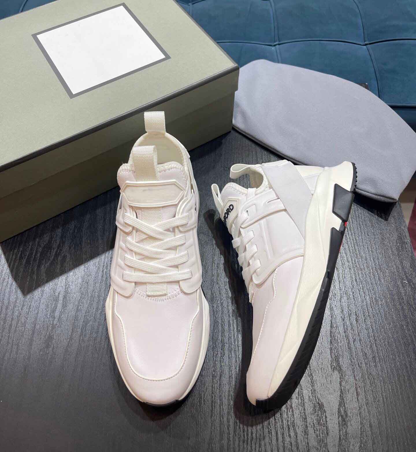 Design Jago Sneaker Shoes Men's Technical Canvas Suede & Nylon Leather Mesh Footwear Light Sole Trainers Comfort Casual Walking EU38-46.Box