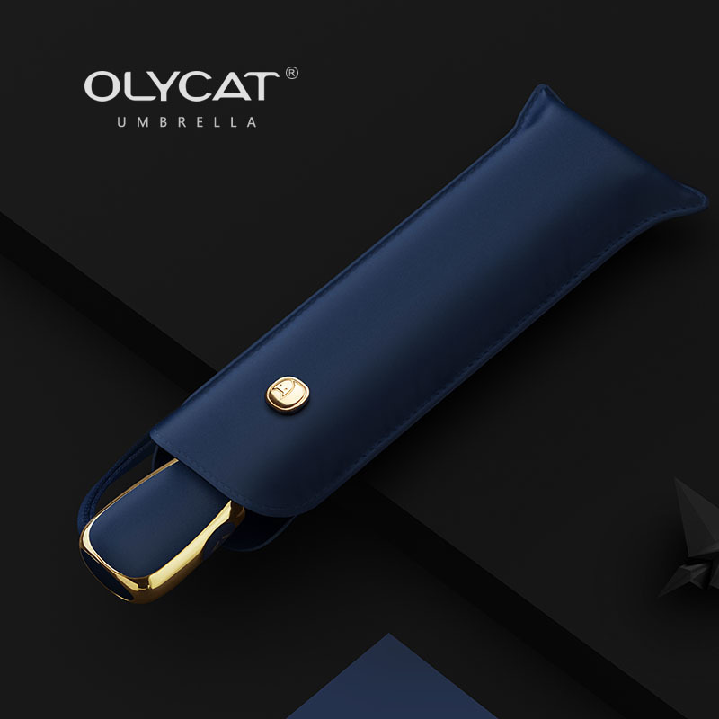 Umbrellas OLYCAT Flat Automatic Rain Women Ultralight Travel Sun Girls Anti UV Portable Folding 6 Ribs Parasol 220929