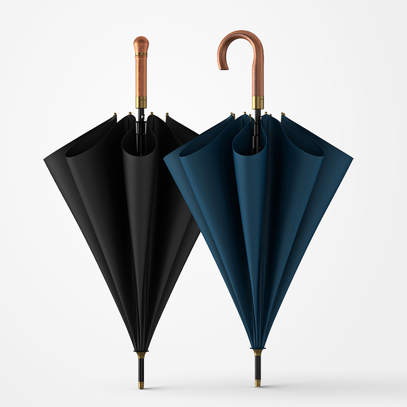 Umbrellas OLYCAT Wooden Long Men Business Vintage Big Golf Wind Resistant Simple Outdoor Travel Rain Women 220929