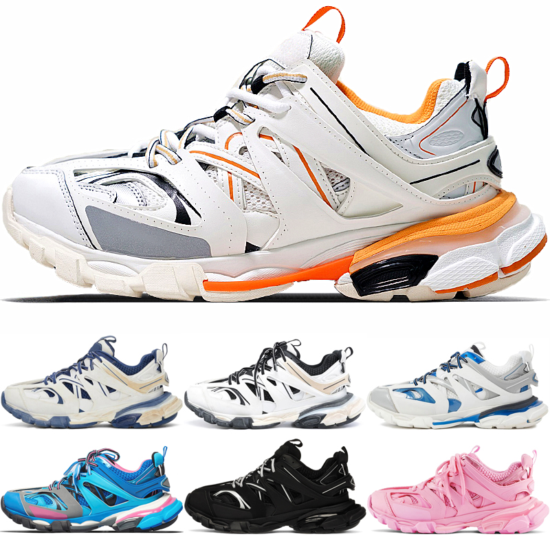 New Track Trainers Black 2021 Mens Running Shoes Tess s .Gomma Maille Runners Blue White Orange Women Sneakers W1GB19059 Not Worn-Out