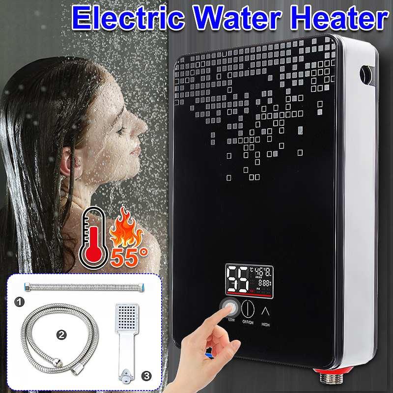 

Heaters 220V 6500W Electric Water Heater Instant Tankless Water Heater Bathroom Shower Multi-purpose Household Hot-Water Heater
