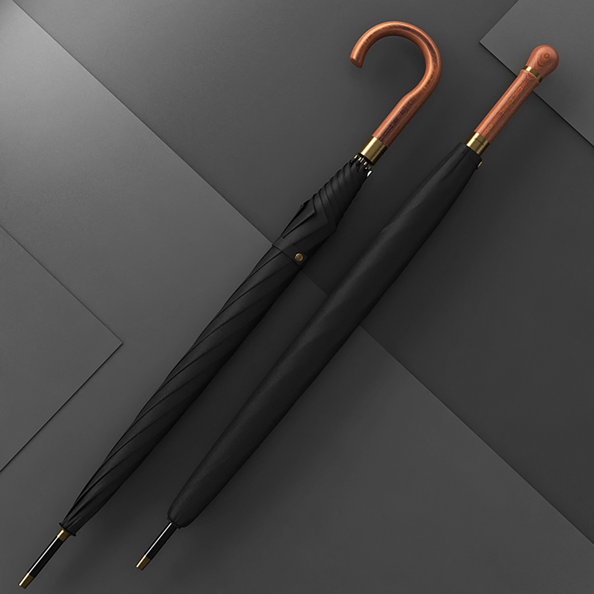 Umbrellas OLYCAT Wooden Long Men Business Vintage Big Golf Wind Resistant Simple Outdoor Travel Rain Women 220929
