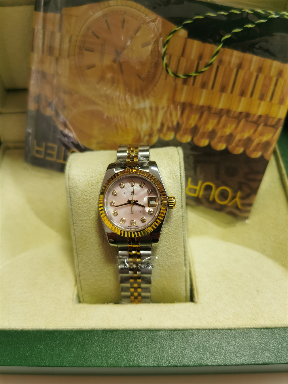With original box Luxury Mens Watch 26mm Stainless Steel Watches Men Date 2813 Mechanical Automatic Just President Desinger Watches