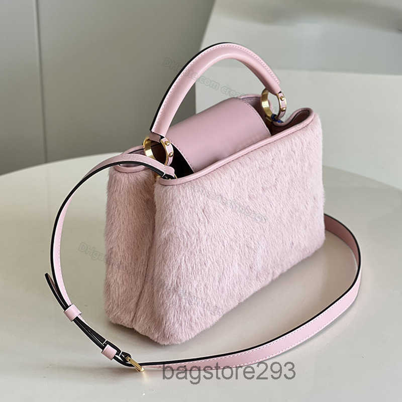 A Mink Fur leather shoulder bag totes handbag messenger bag high quality designer metal rivet snaps cm L, Grey
A Mink Fur leather shoulder bag totes handbag messenger bag high quality designer metal rivet snaps cm L, Grey