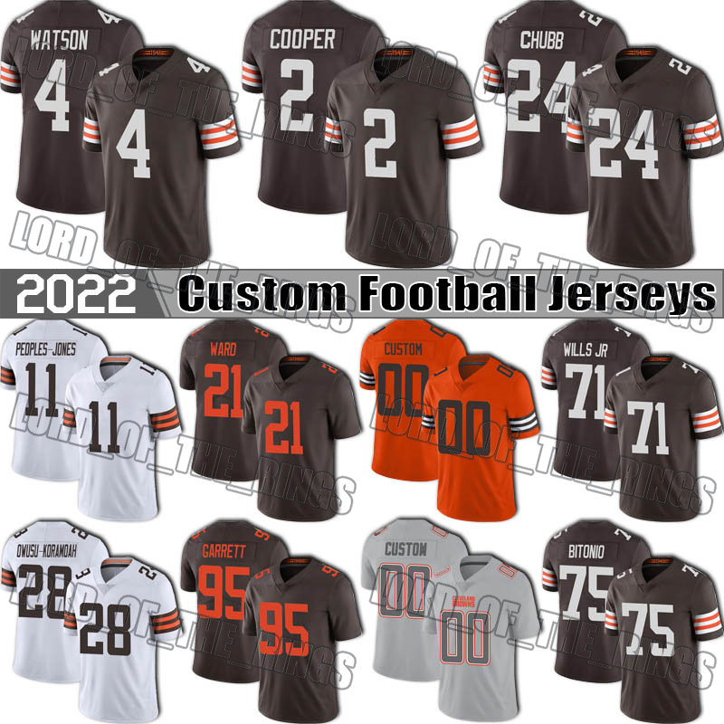 4 Deshaun Watson Football Jerseys Amari Cooper Donovan Peoples Jones Jeremiah Owusu Koramoah Jersey Cade Yorks Cleveland Browns Myles Garrett Denzel Ward Winovich, Man custom jersey (bl)
4 Deshaun Watson Football Jerseys Amari Cooper Donovan Peoples Jones Jeremiah Owusu Koramoah Jersey Cade Yorks Cleveland Browns Myles Garrett Denzel Ward Winovich, Man custom jersey (bl)