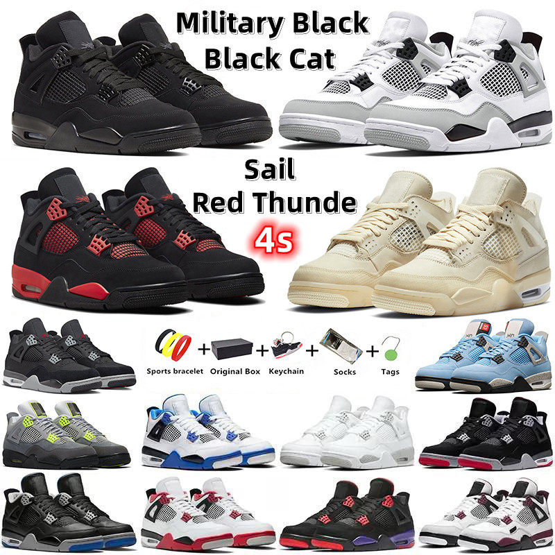 With Box Mens Sneakers Basketball Shoes Jumpman retro 4 4s Violet Ore Military Black Cat Red Thunder Sail White Oreo Pure Money Dark University Bred Men Women Sports
With Box Mens Sneakers Basketball Shoes Jumpman retro 4 4s Violet Ore Military Black Cat Red Thunder Sail White Oreo Pure Money Dark University Bred Men Women Sports