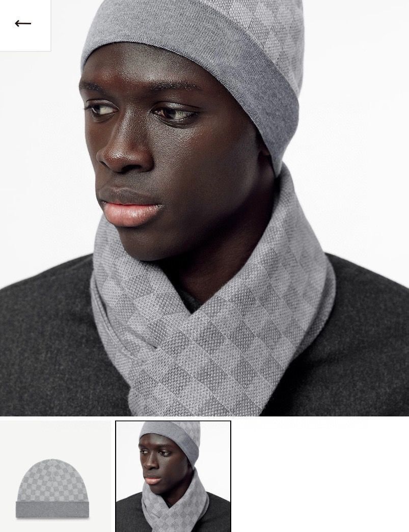 20ss Classic lattice Winter hats designers bone cap Men women Couple scarf hat two-piece suit Scarf Caps Scarves Sets 6699