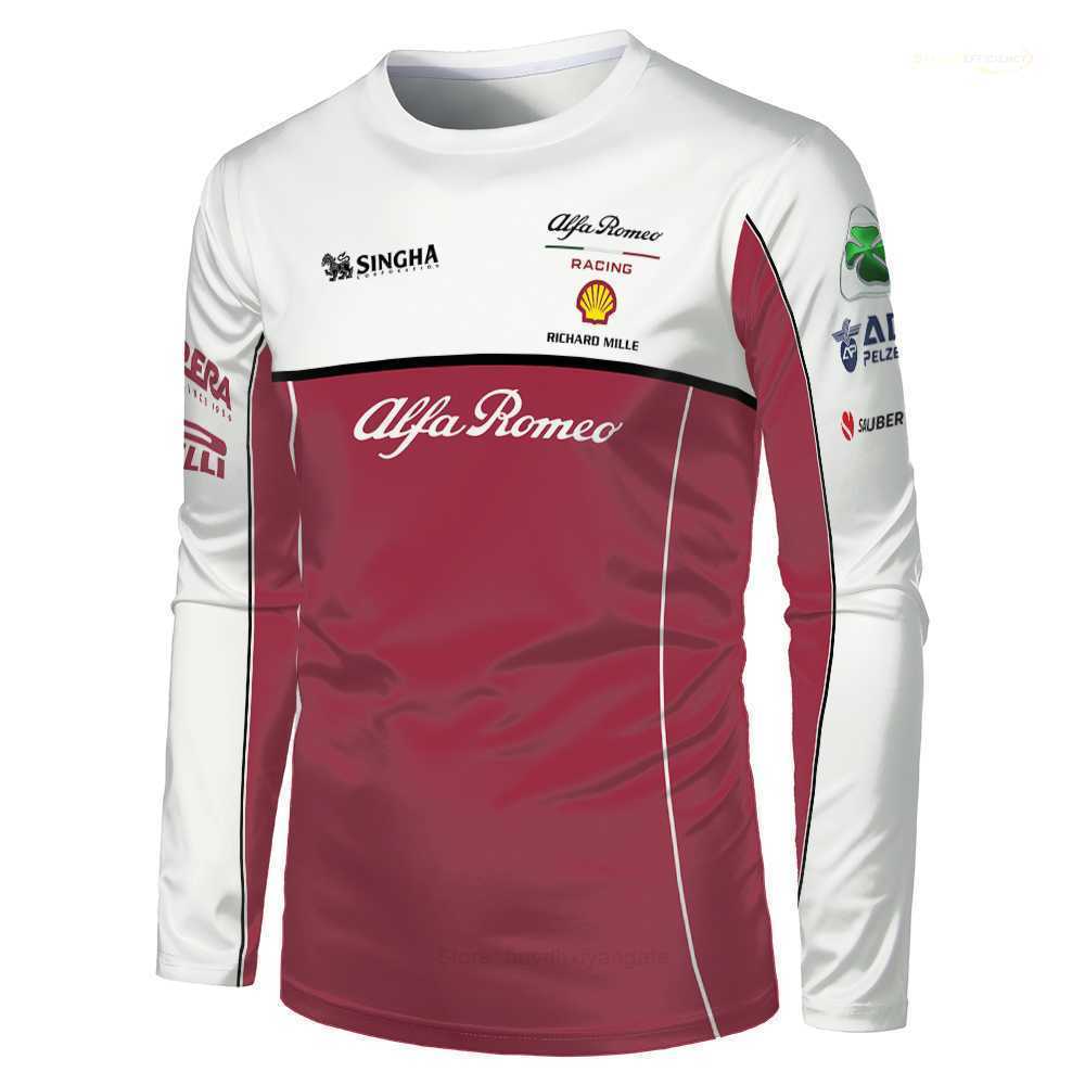 Luxury Designer Spring And Autumn Tee F1 Alfa Romeo Team Formula One Long-sleeved Men's And Women's Outdoor Extreme Sports Off-road Enthusiast T-shirt
Luxury Designer Spring And Autumn Tee F1 Alfa Romeo Team Formula One Long-sleeved Men's And Women's Outdoor Extreme Sports Off-road Enthusiast T-shirt
