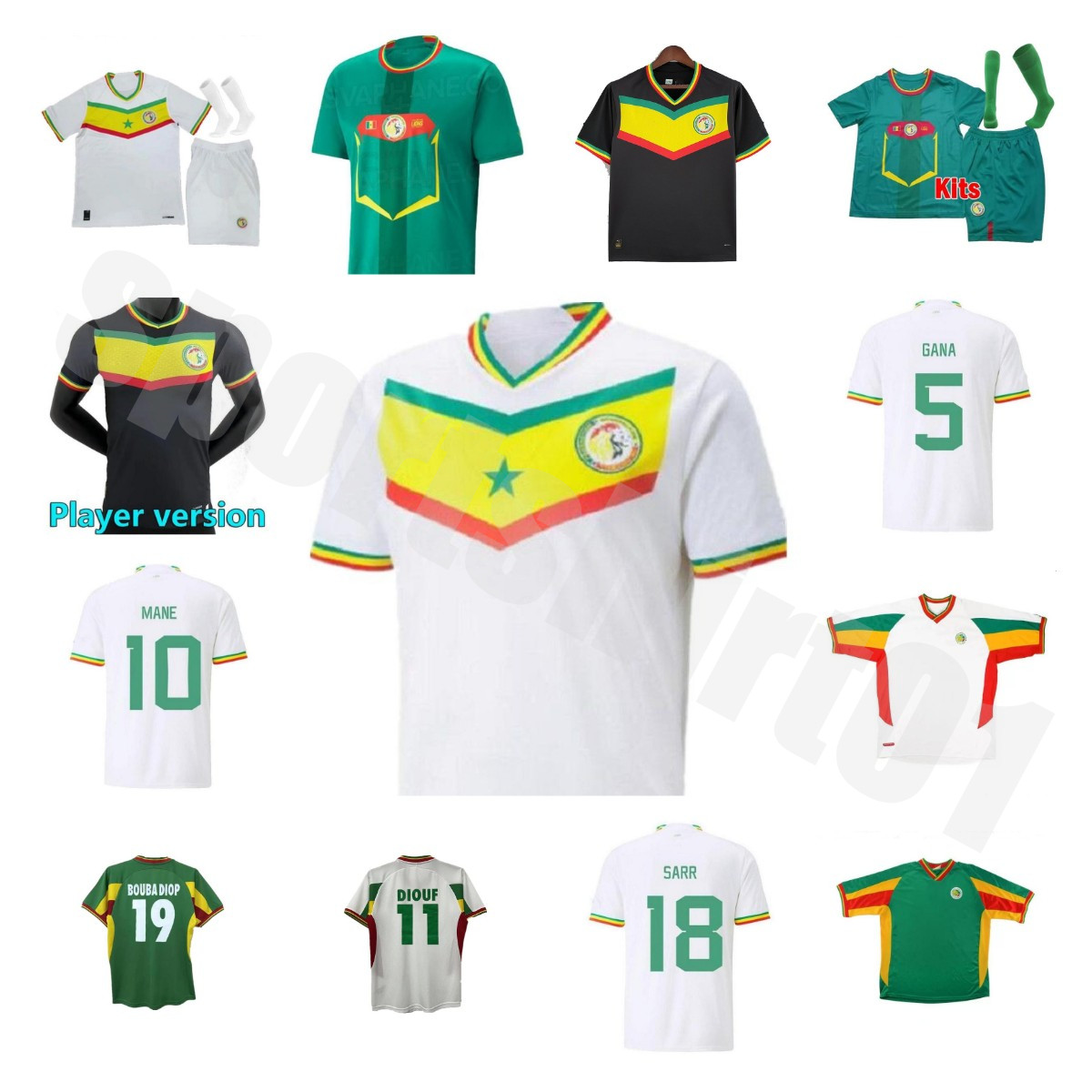 fans Player 2022 Senegal soccer jerseys 2023 African Cup champions national MANE KOULIBALY GUEYE KOUYATE SARR Maillot de football shirt 2002 retro vintage classic, Customize
fans Player 2022 Senegal soccer jerseys 2023 African Cup champions national MANE KOULIBALY GUEYE KOUYATE SARR Maillot de football shirt 2002 retro vintage classic, Customize