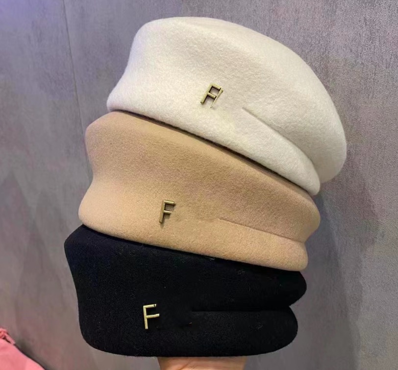 Women Designer Beret Letter Fashion Cashmere Wool Hat Beret Cap Lady Outdoor Travel Warm Winter Solid Color Vacation 3 Colors Bonnet Caps, Black-f
Women Designer Beret Letter Fashion Cashmere Wool Hat Beret Cap Lady Outdoor Travel Warm Winter Solid Color Vacation 3 Colors Bonnet Caps, Black-f