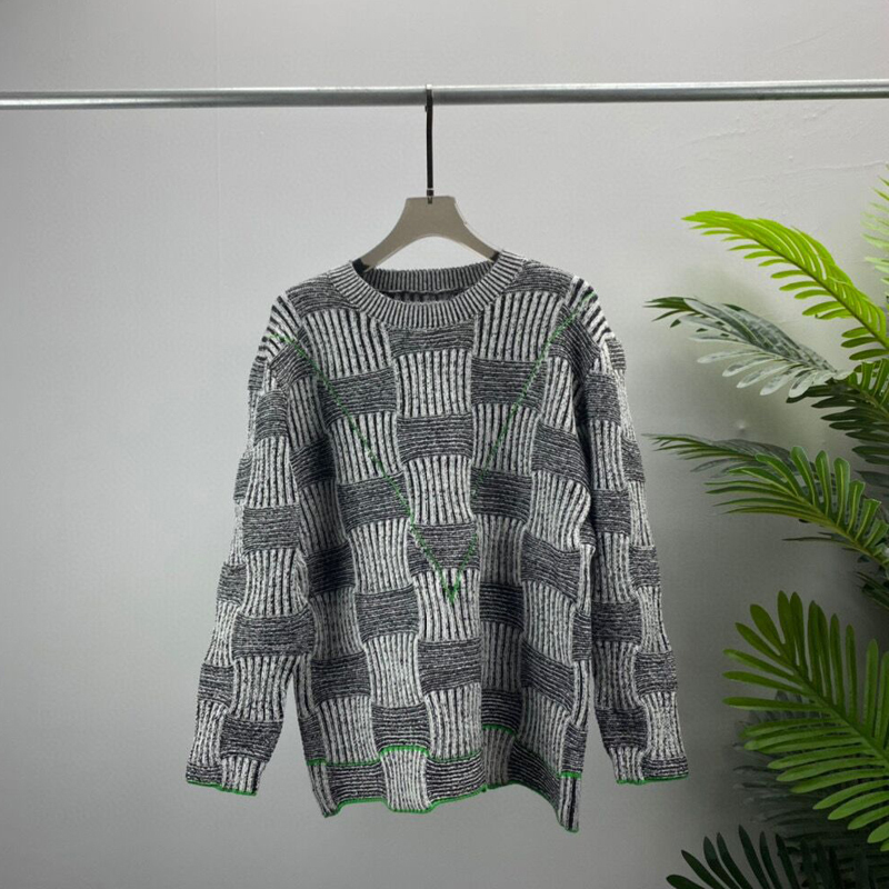 Mens Sweaters Harajuku Vintage Jacquard Plaid Knitted Men Women Winter Oversized Rock Hip Hop Rap Pullover Jumper Sweater 220929