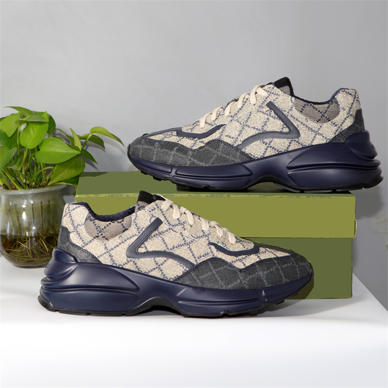 Designer Sneakers Rhyton Casual Shoes Men Women Platform old daddy shoe mens Luxury Vintage Logo Chunky Sneaker beige canvas Leather interlock web printed trainers, Color 29
Designer Sneakers Rhyton Casual Shoes Men Women Platform old daddy shoe mens Luxury Vintage Logo Chunky Sneaker beige canvas Leather interlock web printed trainers, Color 29