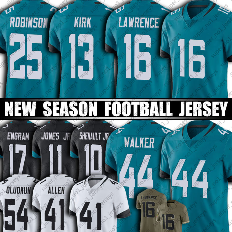 16 Trevor Lawrence Jersey Football Jacksonville Jaguars 1 Travis Etienne Jr Christian Kirk Devin Lloyd Foyesade Oluokun Jerseys Zay Jones Travon Walker Jenkins, Woman custom jersey (mzh)
16 Trevor Lawrence Jersey Football Jacksonville Jaguars 1 Travis Etienne Jr Christian Kirk Devin Lloyd Foyesade Oluokun Jerseys Zay Jones Travon Walker Jenkins, Woman custom jersey (mzh)