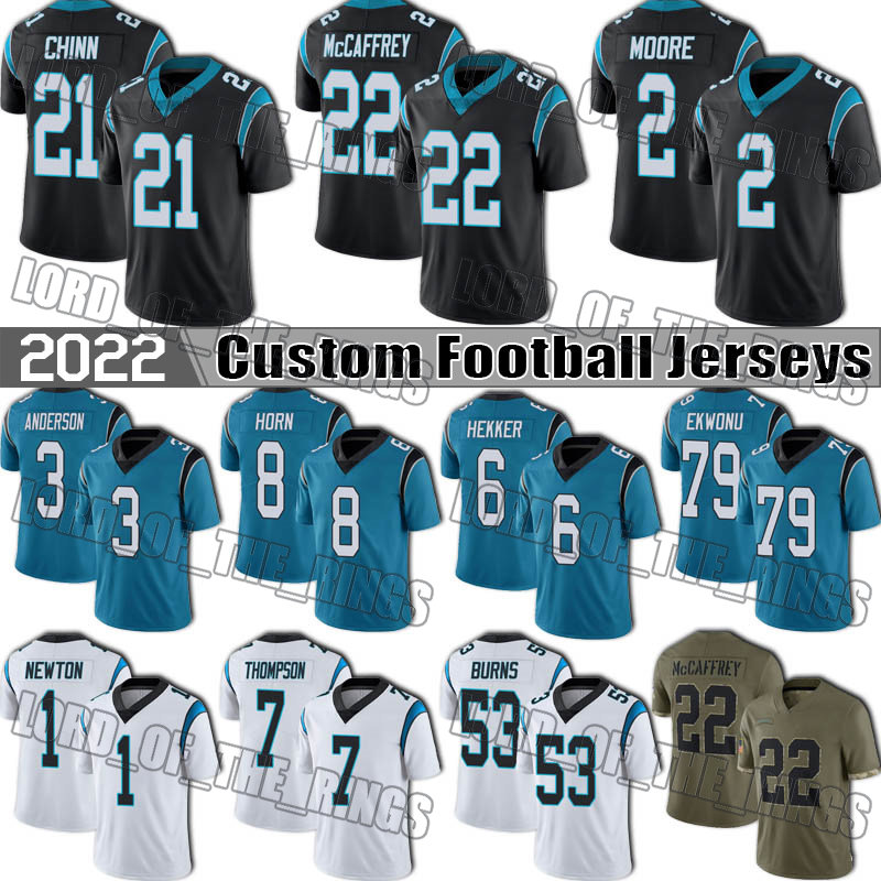 22 Christian McCaffrey Football Jerseys Jeremy Chinn Jaycee Horn DJ Moore Jersey Carolina Panthers Robby Anderson Ikem Ekwonu Johnny Hekker Shaq Thompson Burns, Man custom jersey (hb)
22 Christian McCaffrey Football Jerseys Jeremy Chinn Jaycee Horn DJ Moore Jersey Carolina Panthers Robby Anderson Ikem Ekwonu Johnny Hekker Shaq Thompson Burns, Man custom jersey (hb)