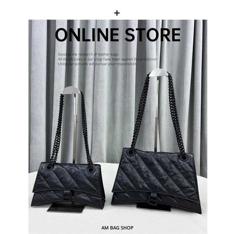 Balencaigass Bags Hourglass Series Handbags Bella's Same of b Family Rush Oil Wax Leather High-grade Chain Shoulder Fashionable Messenger, Oilwax black/small
Balencaigass Bags Hourglass Series Handbags Bella's Same of b Family Rush Oil Wax Leather High-grade Chain Shoulder Fashionable Messenger, Oilwax black/small