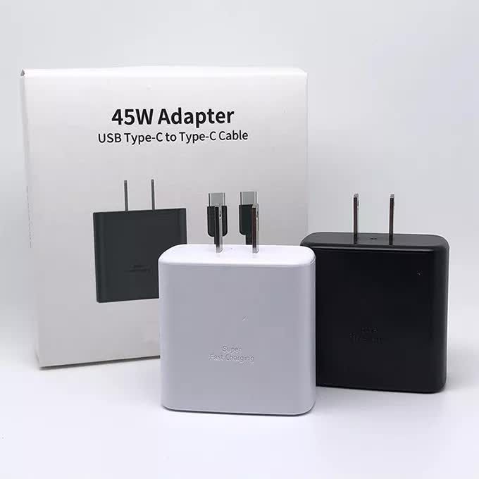45W super fast charger TA845 with 5A type-C cable wall charging for Samsung Galaxy S20/S21/S22 Ultra by Retail package
45W super fast charger TA845 with 5A type-C cable wall charging for Samsung Galaxy S20/S21/S22 Ultra by Retail package