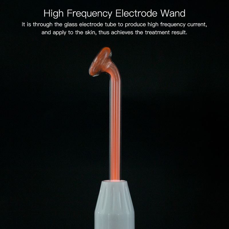 High Frequency Machine Electrode Glass Tube Wand Electrotherapy Skin Tightening Acne Spot Wrinkles Remover Beauty Tools 220428