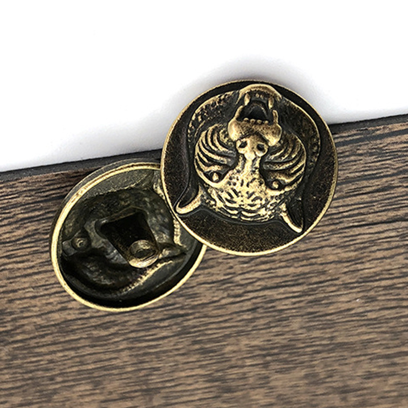 Vintage Metal Tiger Head Button Animal Tiger Diy Sewing Clothing Buttons for Coat Shirt Sweater