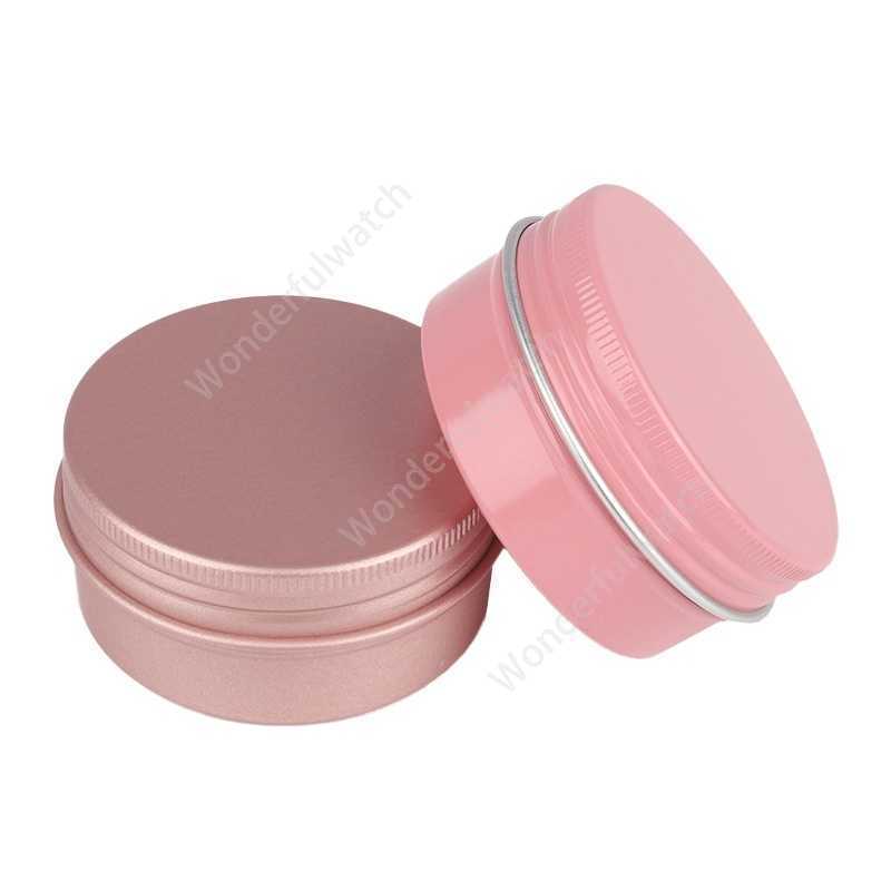 50g Metal Aluminium Bottle Tins Lip Balm Containers Empty Jars Screw Top Tin Cans White Gold Black Drop Delivery Packing Bottles 1152pcs DAW493