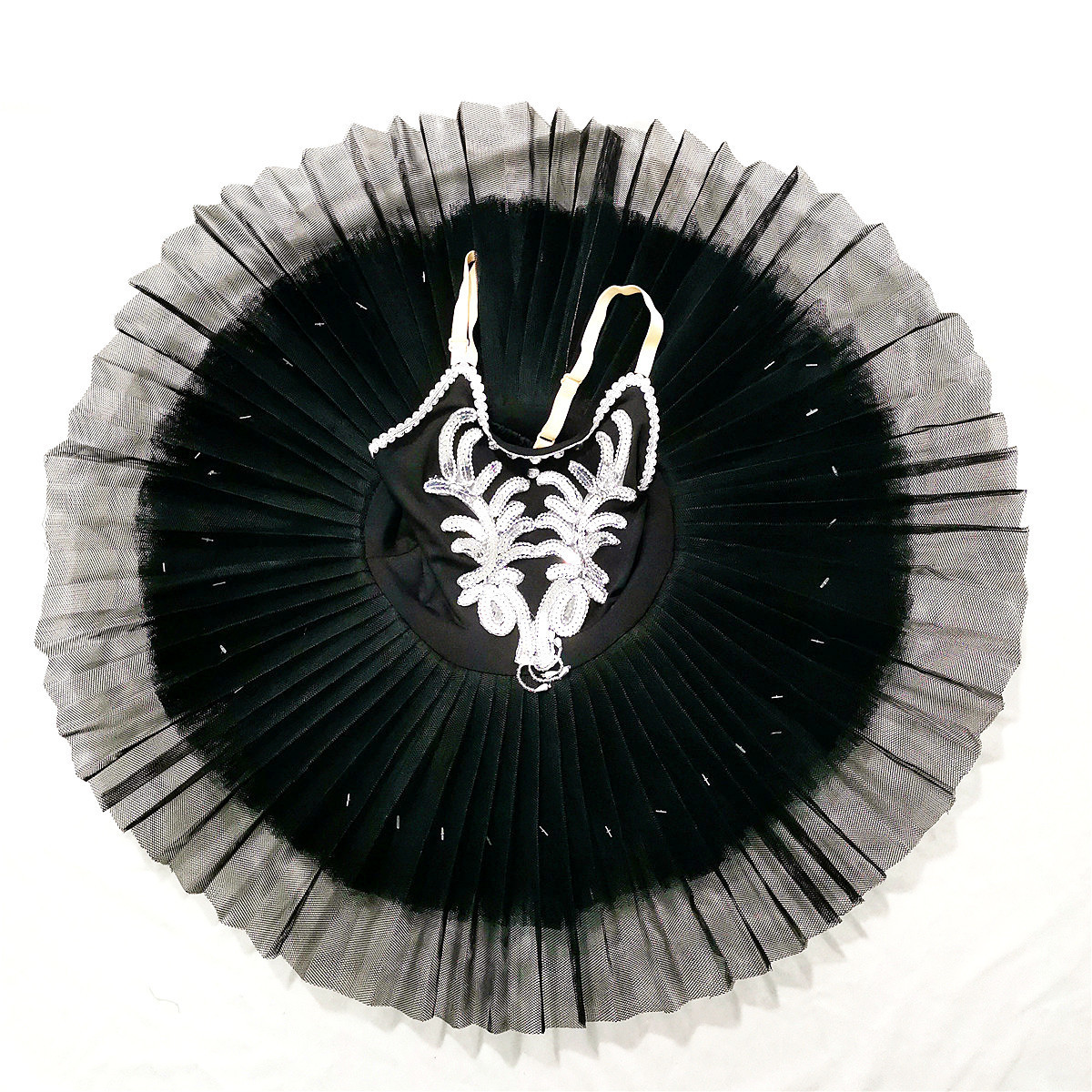 Dancewear Black Ballet Tutu Skirt For Children's Swan Lake Costumes Kids Belly Dance Clothing Stage Performance Dress 220929