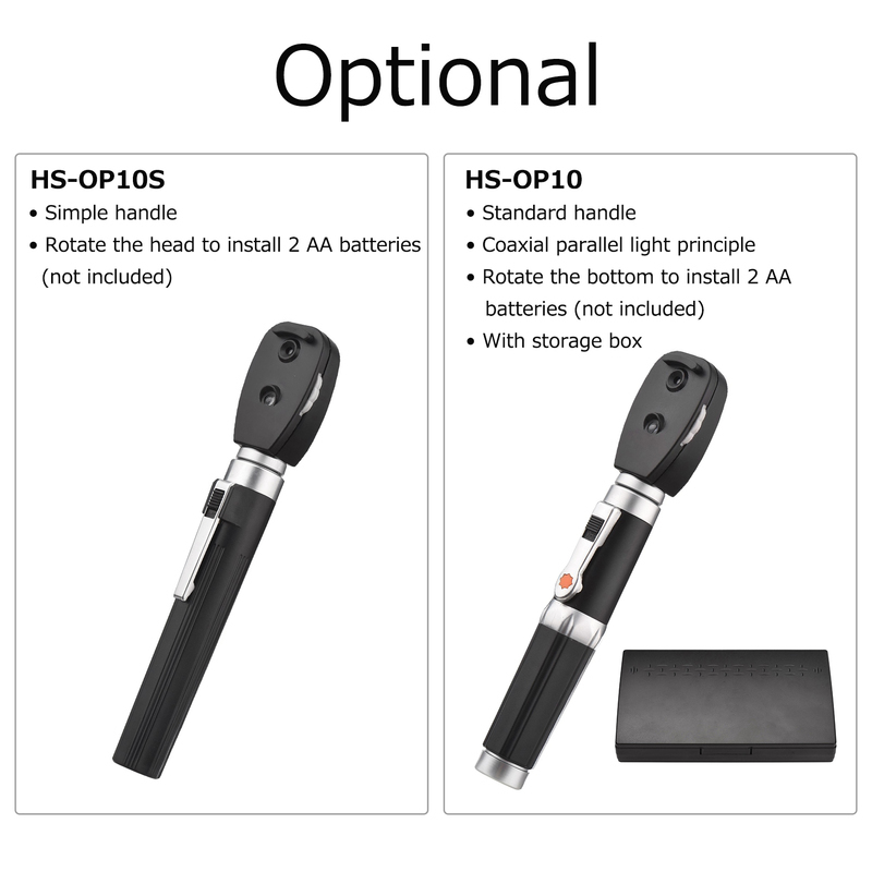 Portable Direct Ophthalmoscope 5 Different Apertures Professional Handheld Ophthalmoscope Eyes Ophthalmic Diagnostic Supplies 220801