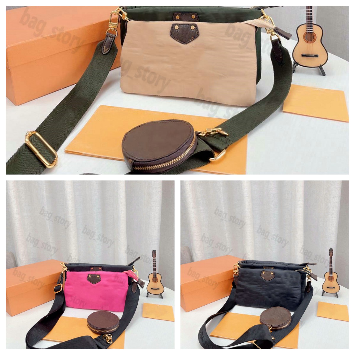Hybrid Maxi Multi Pochette Bag Accessoires Crossbody Shoulderbag Women Winter Warm Handbag Econyl Nylon Multipocket Compartments with Round Coin Purse M58977
Hybrid Maxi Multi Pochette Bag Accessoires Crossbody Shoulderbag Women Winter Warm Handbag Econyl Nylon Multipocket Compartments with Round Coin Purse M58977