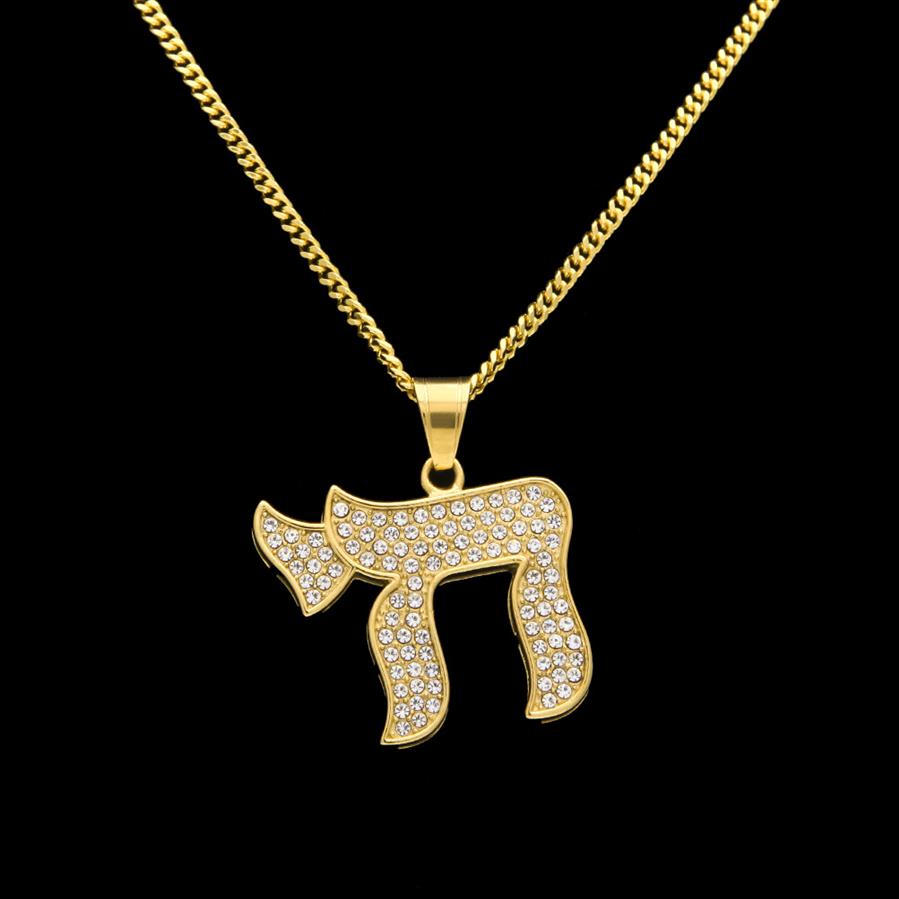 Hip Hop Stainless Steel CHAI Jewish Symbols Exaggerated Pendants Necklaces Luxury Gold Plated Chain Jewelry Women Accessories Neck315h
Hip Hop Stainless Steel CHAI Jewish Symbols Exaggerated Pendants Necklaces Luxury Gold Plated Chain Jewelry Women Accessories Neck315h