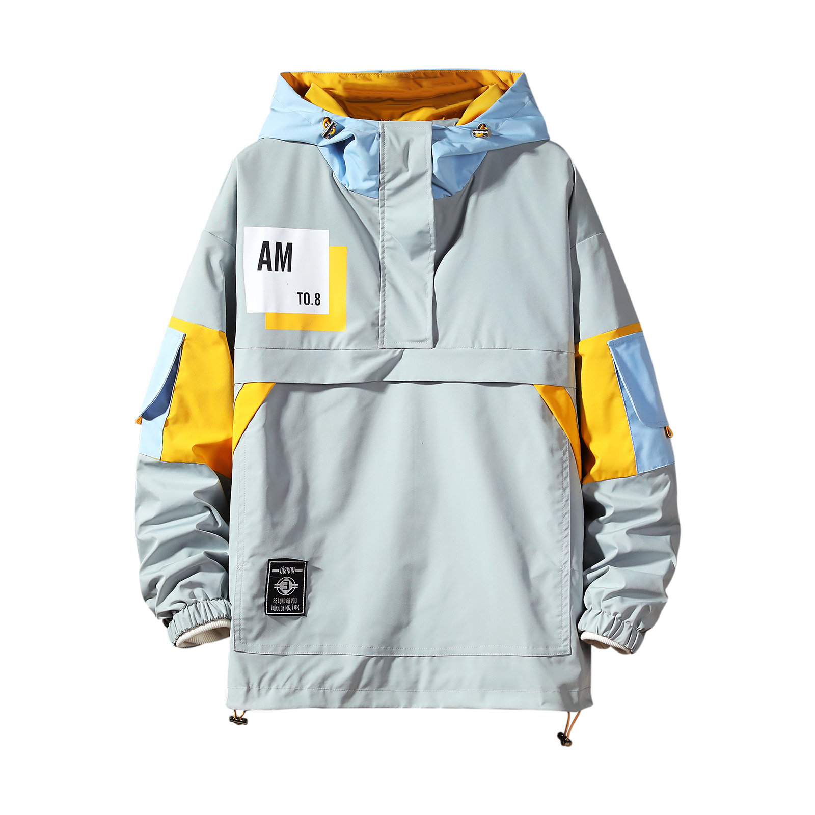 Men's Hoodies Sweatshirts Wetailor Jacket hoodie Fashion Casual Streetwear Hoodie Men Waterproof Clothes Mens Windbreaker Coat Male Outwear 22092