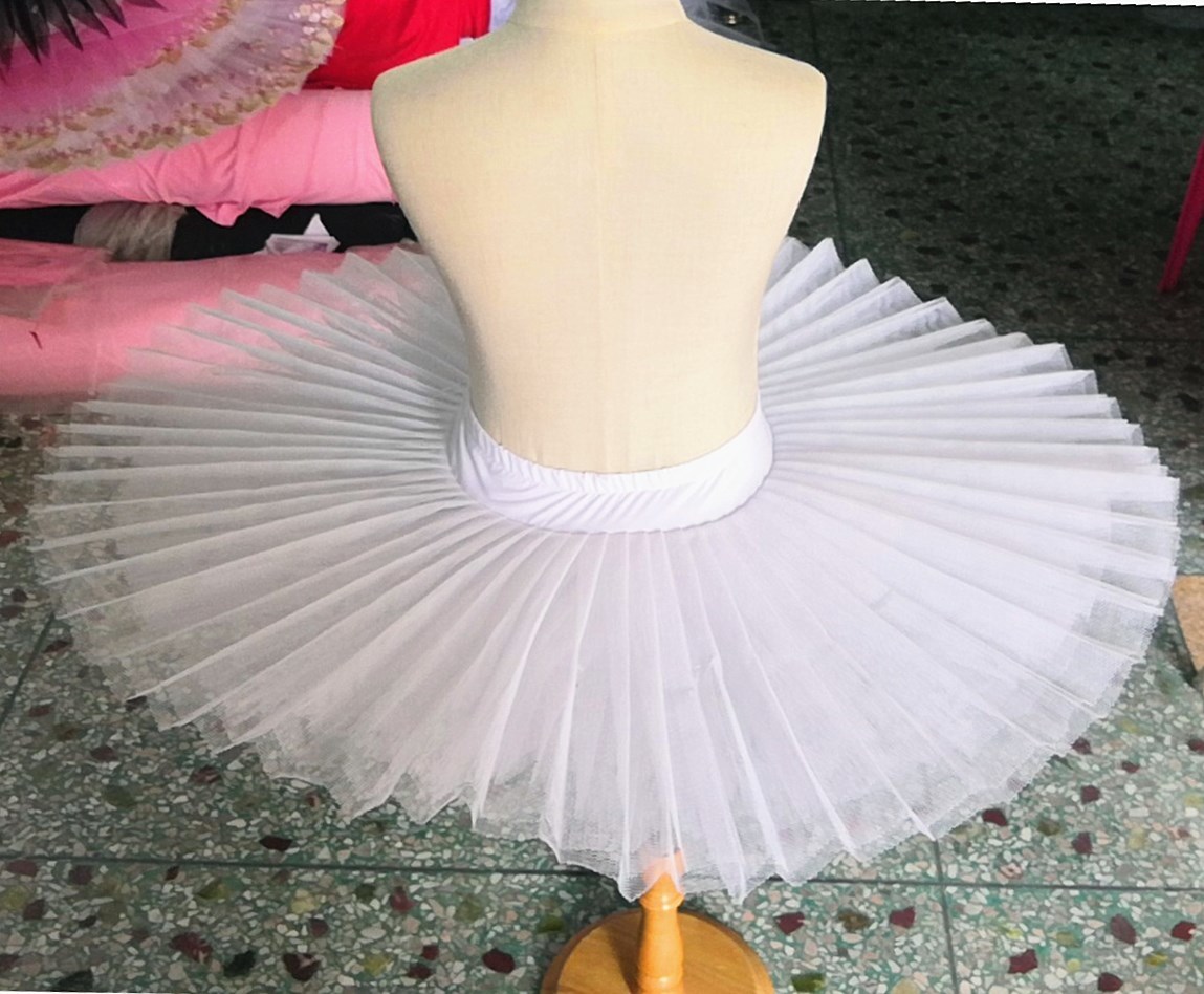 Dancewear Professional Ballet Tutus Skirs For Adult Child Stiff Mesh Pancake Belly Dance Girls Practice Kids White Platter Tutu 220929