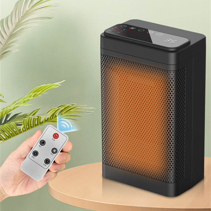 Adjustable Portable Space Heaters 1500W PTC Ceramic Electric Heater with Digital Thermostat Quiet Small Heater Fast Safety Heating for Office Home Ind