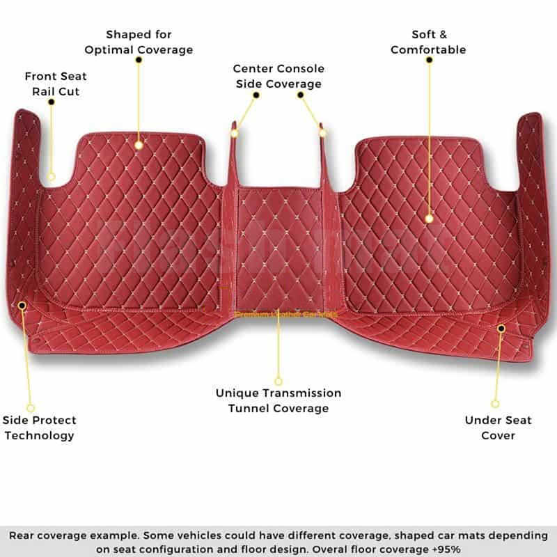 Custom Leather Car Floor Mats For Subaru WRX Impreza Ascent Outback Forester BRZ Legacy Crosstrek Auto Carpets Cover 0929