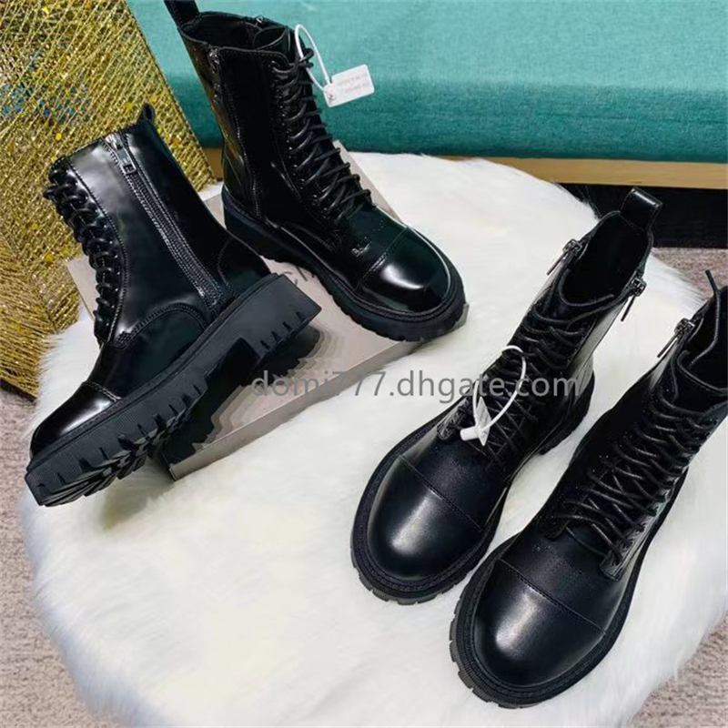 Brand Black Women's Boots with Side Zippers and Lace Decorative Gear Sole 2styles Matte/Shiny Boots for Fall Winter EU 35-42, #1 matte black
Brand Black Women's Boots with Side Zippers and Lace Decorative Gear Sole 2styles Matte/Shiny Boots for Fall Winter EU 35-42, #1 matte black