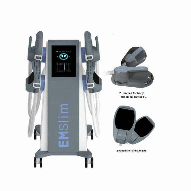 2023 Vertical 4 Handles Emslim Slimming Equipment Ems Fitness Body Contouring Pelvic Floor Training Machine