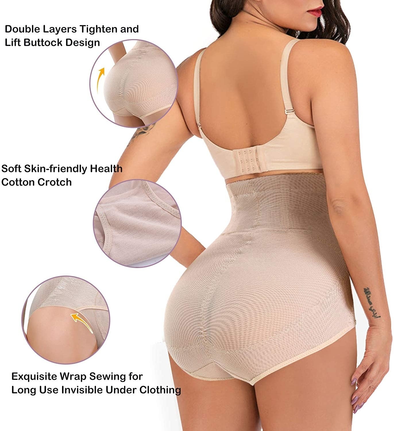 Womens Shapers Tummy Control Panties for Women Shapewear Butt Lifter Short High Waist Trainer Corset Slimming Body Shaper Underwear 220929wtt