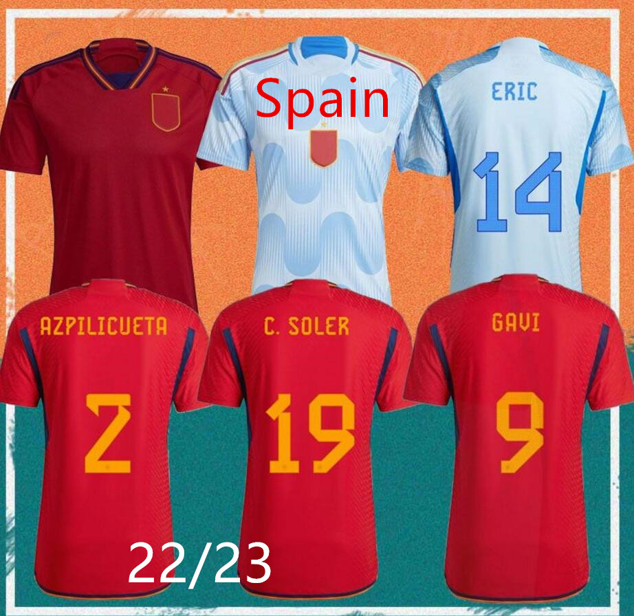 2022 Spain soccer jerseys 22/23 MORATA KOKE GAVI PEDRI FERRAN SERGIO National Team Shirt JORDI ALBA SARABIA GARCIA SARABIA LAPORTE Football Uniform, Wine red
2022 Spain soccer jerseys 22/23 MORATA KOKE GAVI PEDRI FERRAN SERGIO National Team Shirt JORDI ALBA SARABIA GARCIA SARABIA LAPORTE Football Uniform, Wine red
