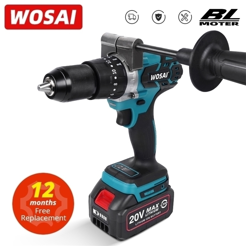 Electric Drill WOSAI 20V Brushless 20 Torque 115NM Cordless Screwdriver Liion Battery Power 220928
Electric Drill WOSAI 20V Brushless 20 Torque 115NM Cordless Screwdriver Liion Battery Power 220928