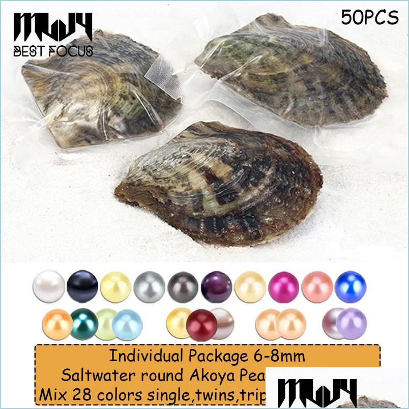 Pearl Pearls In Shell 6-8Mm Round Pearl With Oyster Diy Jewelry Colorf Single Twins Triplets And Quads Oysters Individually Drop De Dhaw5
Pearl Pearls In Shell 6-8Mm Round Pearl With Oyster Diy Jewelry Colorf Single Twins Triplets And Quads Oysters Individually Drop De Dhaw5