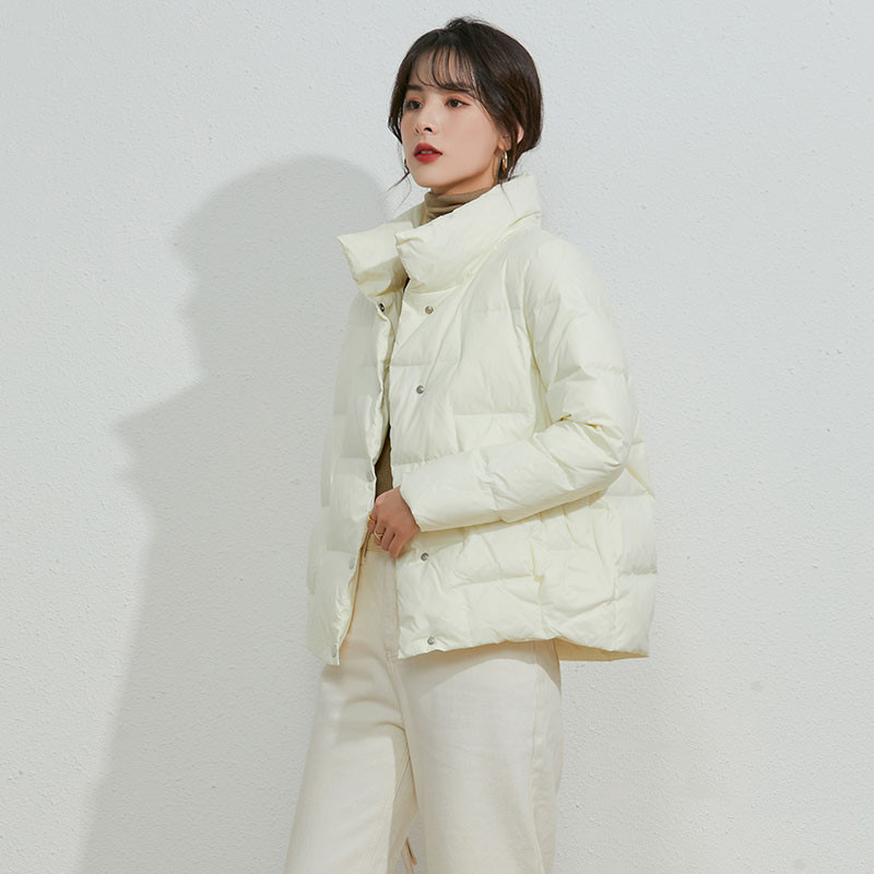 Down jacket female short 2022 new fall and winter light loose anti-season jacket collar thin section white duck down lightweight, Orange
Down jacket female short 2022 new fall and winter light loose anti-season jacket collar thin section white duck down lightweight, Orange