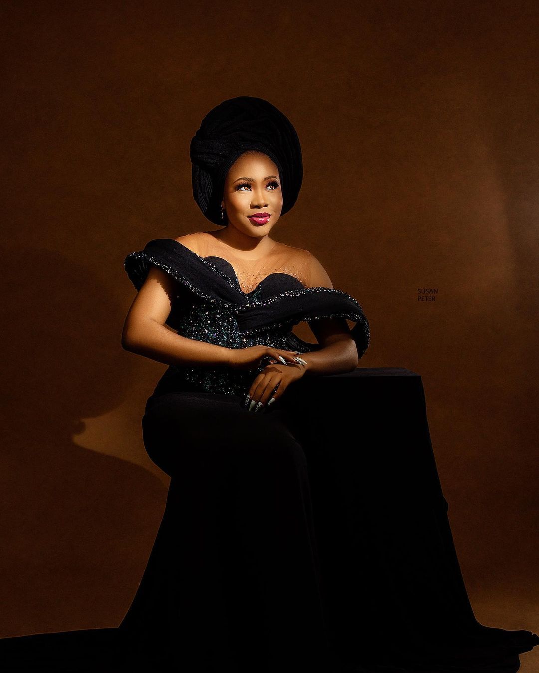 Arabic Aso 2022 Ebi Mermaid Black Prom Dresses Beaded Crystals Evening Formal Party Second Reception Birthday Engagement Gowns Dress ZJ502