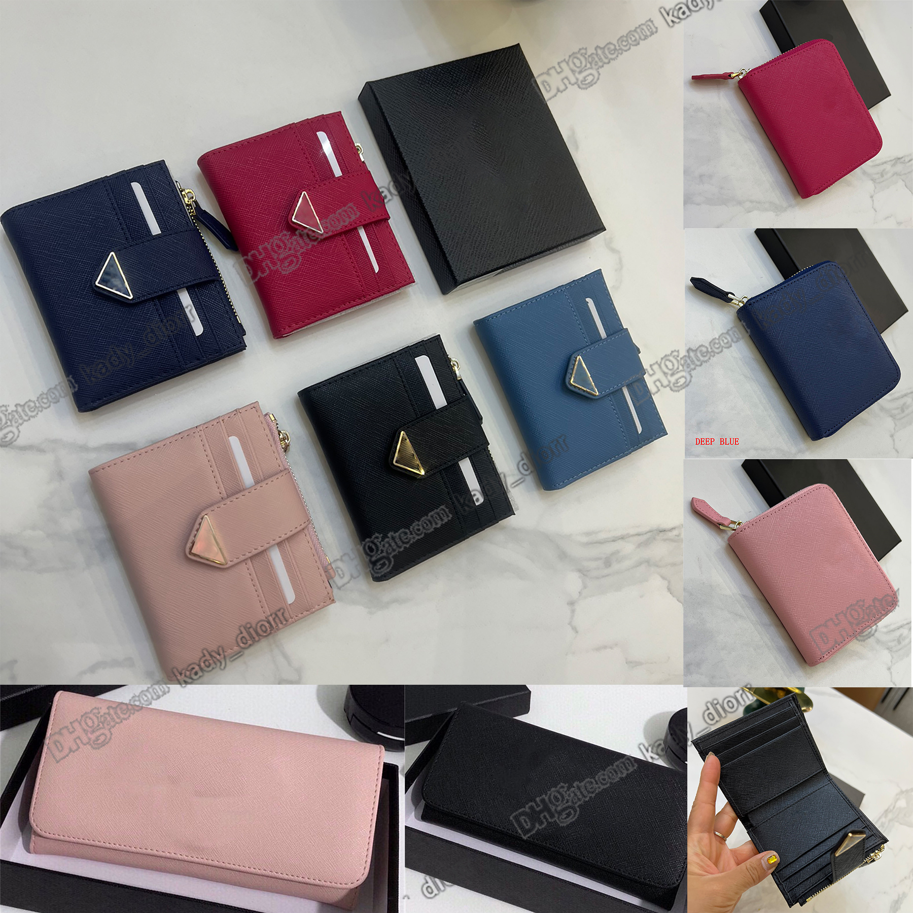Small Saffiano Leather Wallet Credit Card Slots Bill Compartment Document Pocket Enameled Metal Triangle Logo Lettering Hardware Luxury Designer Purses 23
Small Saffiano Leather Wallet Credit Card Slots Bill Compartment Document Pocket Enameled Metal Triangle Logo Lettering Hardware Luxury Designer Purses 23
