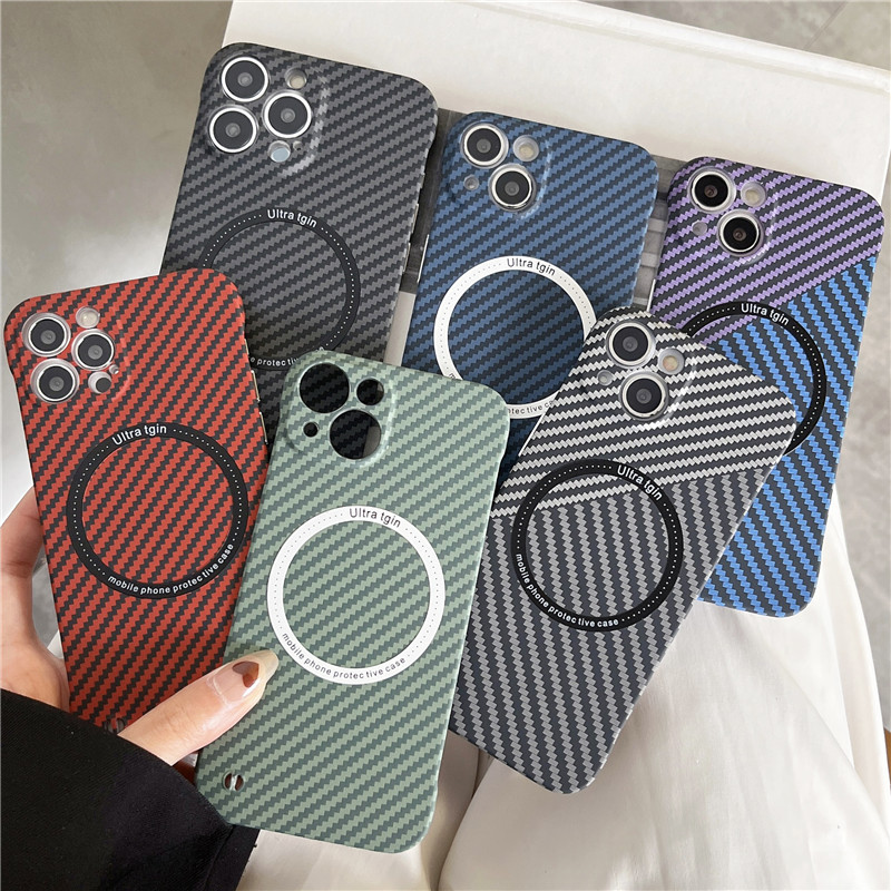 Carbon fiber Magnetic Suction phone cases iPhone 13 14 Pro Max 11 12 11PRO 12 Pro 12Promax Bezel-less full-pack lens case, Customize
Carbon fiber Magnetic Suction phone cases iPhone 13 14 Pro Max 11 12 11PRO 12 Pro 12Promax Bezel-less full-pack lens case, Customize