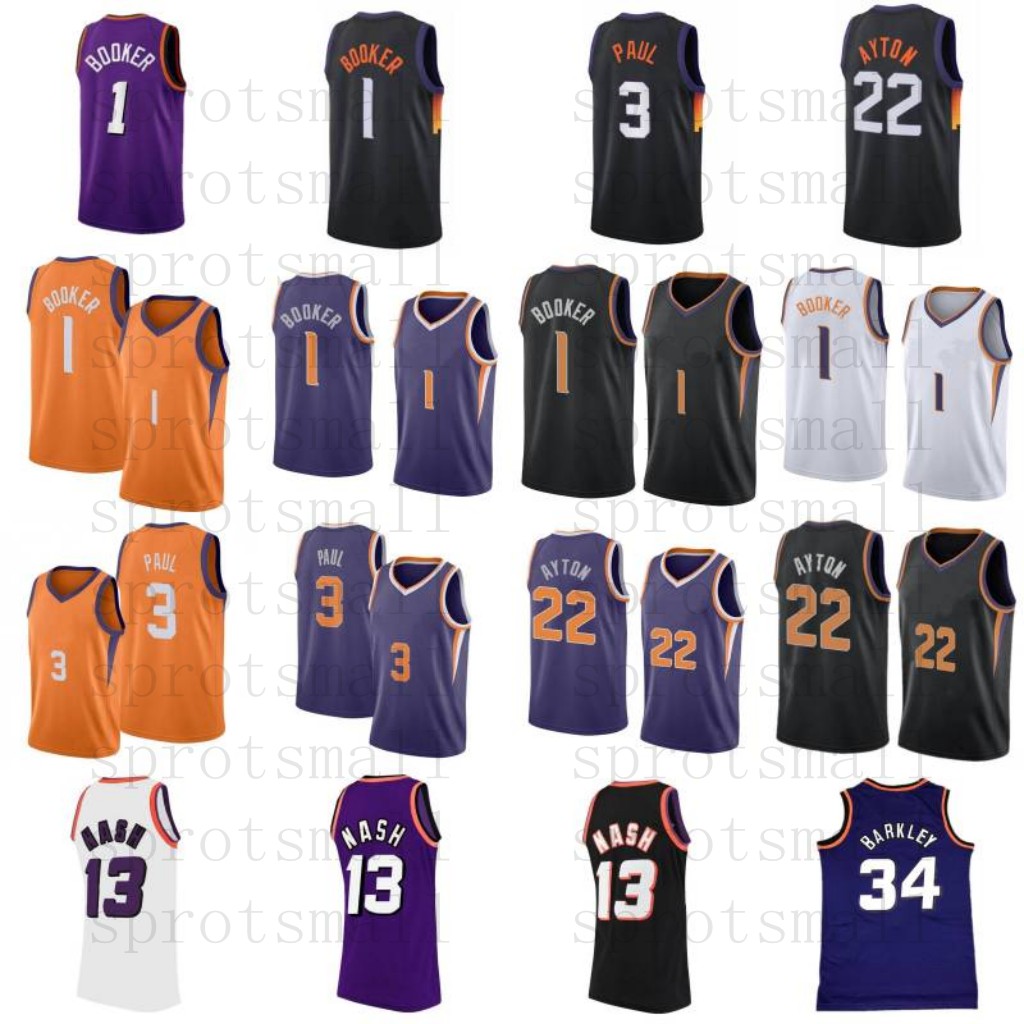 Devin 1 Booker Basketball Jersey Chris 3 Paul Mens Steve 13 Nash 34 Barkley DeAndre 22 Ayton Shirt, 10
Devin 1 Booker Basketball Jersey Chris 3 Paul Mens Steve 13 Nash 34 Barkley DeAndre 22 Ayton Shirt, 10