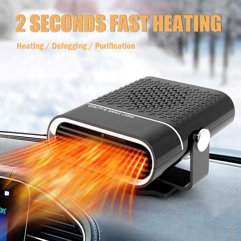 Space Heaters 12V/24V Car Heater Electric Heating Fan Portable Clothes Dryer Windshield Defogger Defroster for Home Y2209