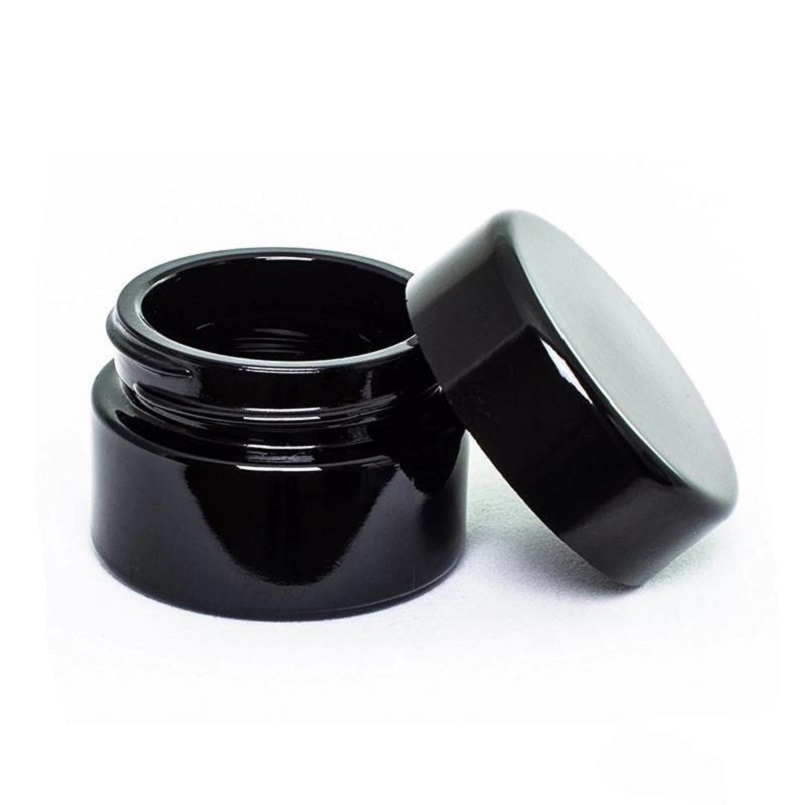 Black Glass Jar Bottle 5ml 10ml 15ml 20ml 30ml 50ml with Classic Screw Lid Empty Dab Jars Concentrate Container
Black Glass Jar Bottle 5ml 10ml 15ml 20ml 30ml 50ml with Classic Screw Lid Empty Dab Jars Concentrate Container