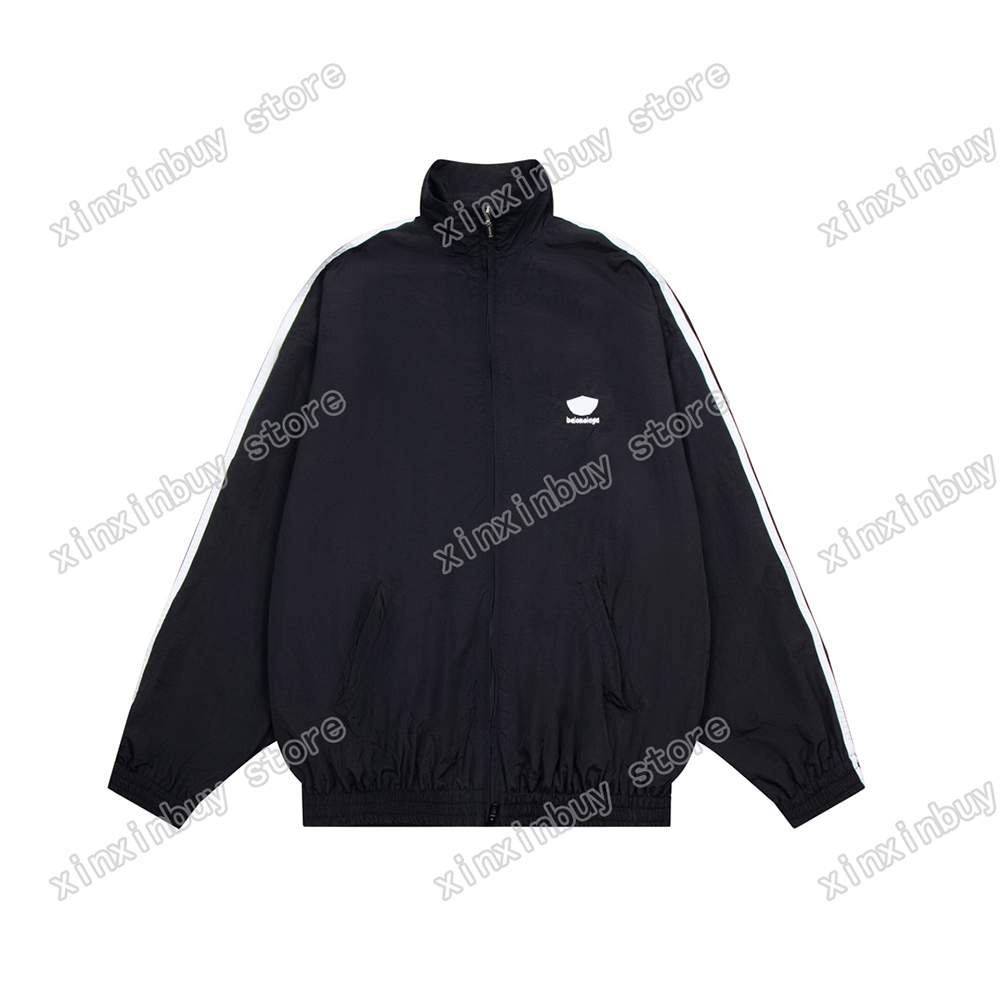 xinxinbuy Men designers coats sets Sports stripe letter streetwear Coats Outerwear long sleeve Windbreaker black S-2XL, 02
xinxinbuy Men designers coats sets Sports stripe letter streetwear Coats Outerwear long sleeve Windbreaker black S-2XL, 02