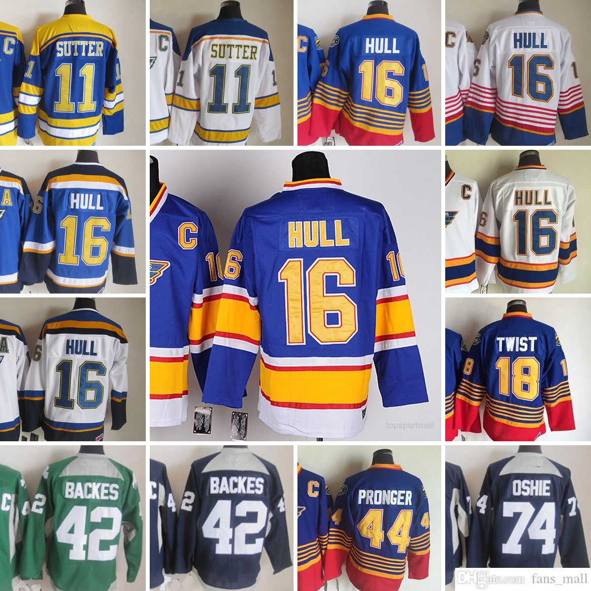 Movie CCM Vintage Ice Hockey 16 Brett Hull Jerseys 11 Brian Sutter 18 Tony Twist 44 Chris Pronger 74 OSHIE 42 BACKES Men Embroidery Jersey 1995 1996 Blue White, Aspicture
Movie CCM Vintage Ice Hockey 16 Brett Hull Jerseys 11 Brian Sutter 18 Tony Twist 44 Chris Pronger 74 OSHIE 42 BACKES Men Embroidery Jersey 1995 1996 Blue White, Aspicture