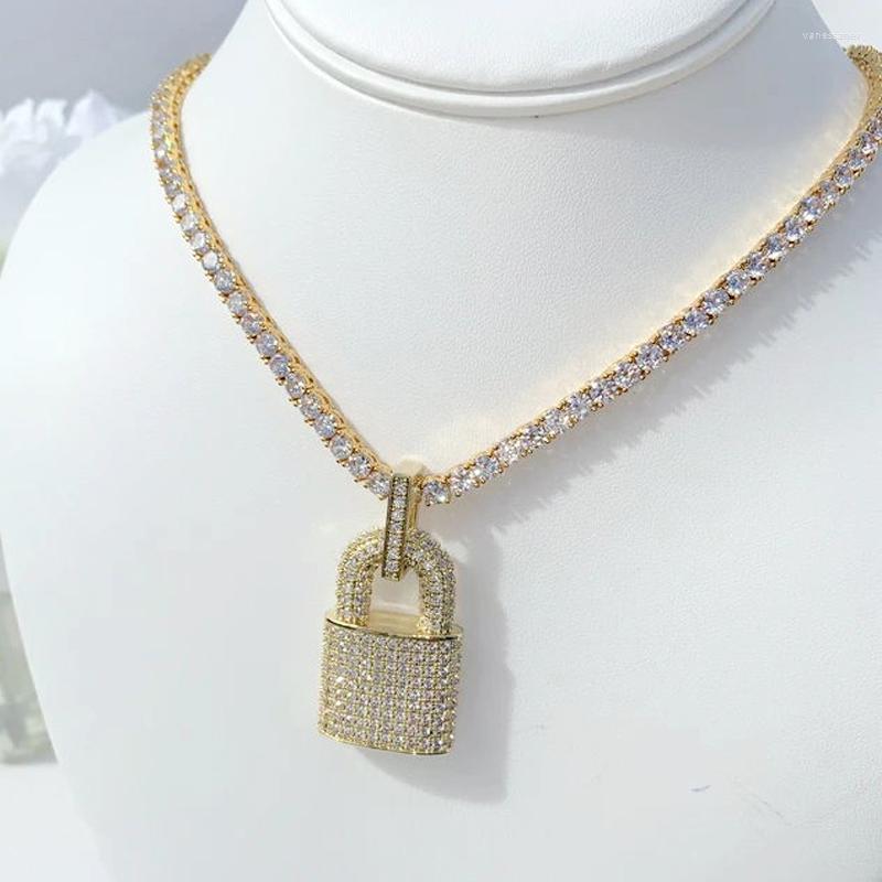Chains 5mm Tennis Chain Iced Out Bling Cubic Zircon Lock Necklace Silver Color CZ Pendant For Men Women Hip Hop Jewelry
Chains 5mm Tennis Chain Iced Out Bling Cubic Zircon Lock Necklace Silver Color CZ Pendant For Men Women Hip Hop Jewelry