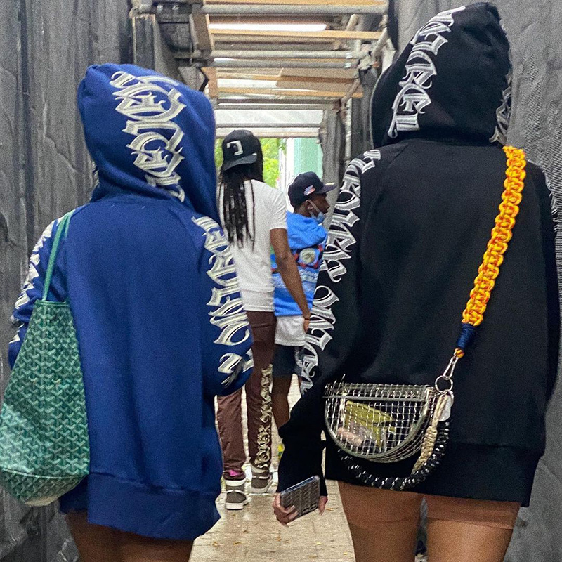 Women's Hoodies Sweatshirts ANJAMANOR Letter Printed Zip Up Hoodie Streetwear Women Cyber Y2k Jackets Cardigan Gothic Punk Clothes D85-DB45 22093