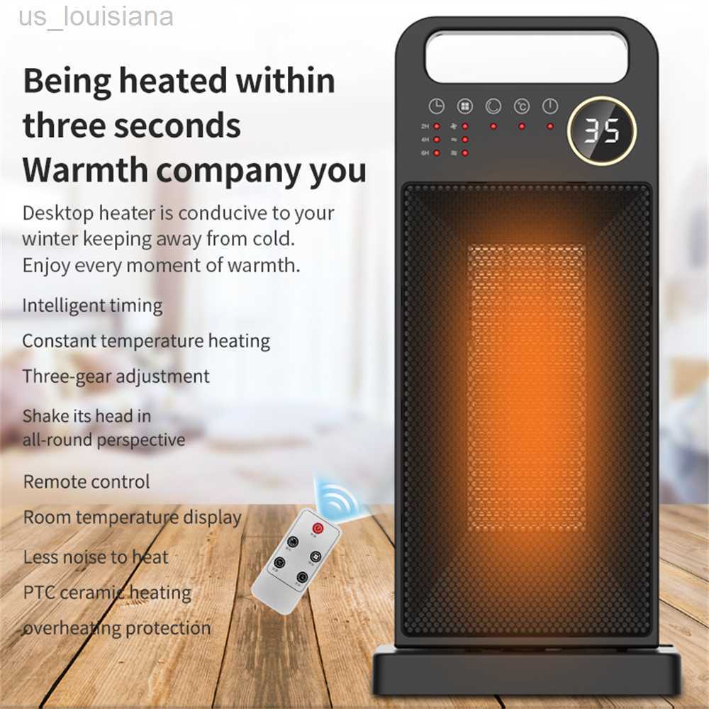 Space Heaters Electric PTC Heater Fan Remote Control Warming Desktop Fan Touch Screen Heater Household Vertical 120° Shaking Head Heat Warmer L220924
Space Heaters Electric PTC Heater Fan Remote Control Warming Desktop Fan Touch Screen Heater Household Vertical 120° Shaking Head Heat Warmer L220924